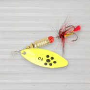 Блешня обертова ZEOX Reactive Long № 2, 6г, колір 012 Fluo-Black Dot